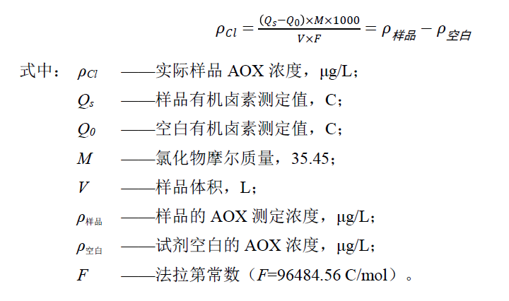 微库仑法检测可吸附有机卤素（AOX）的步骤